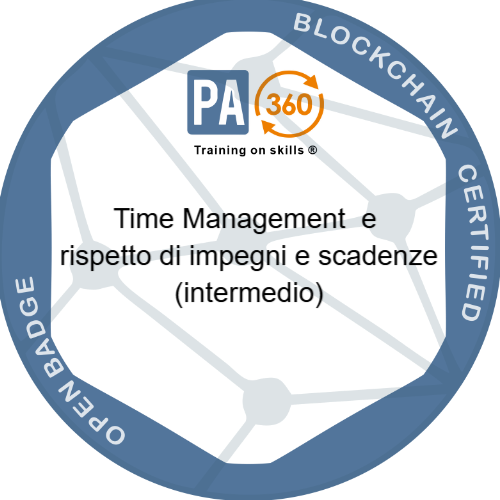 Time Management e rispetto di impegni e scadenze (intermedio)